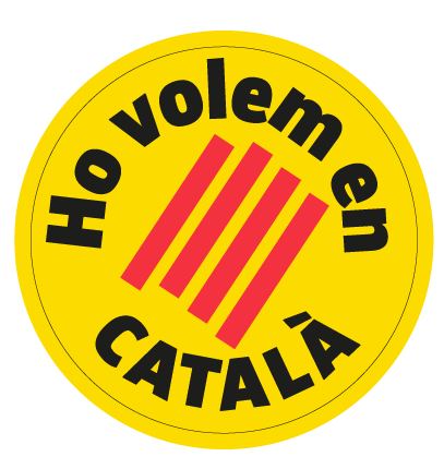Ho volem en català