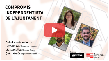 17-M. El vídeo del debat: Compromís Independentista a l’Ajuntament