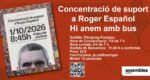 Autocar: concentració de suport a Roger Español